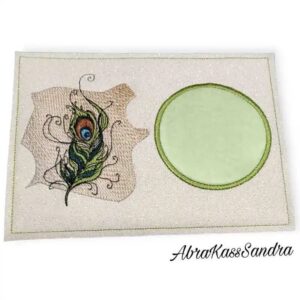 Stickdatei Pfauenfeder