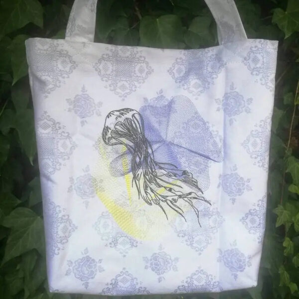 Stickdatei Qualle Vintage