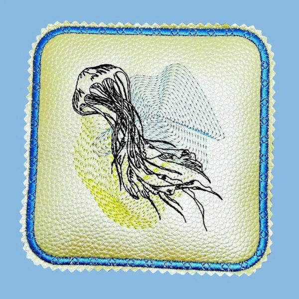 Stickdatei Qualle Vintage