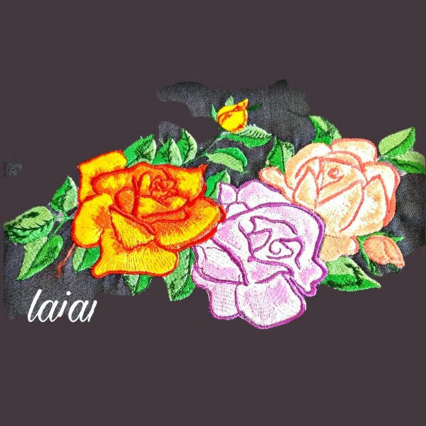 Rosen Stickdatei Arrangement – Premium 3er-Motiv für edle Textilien | stiXXie