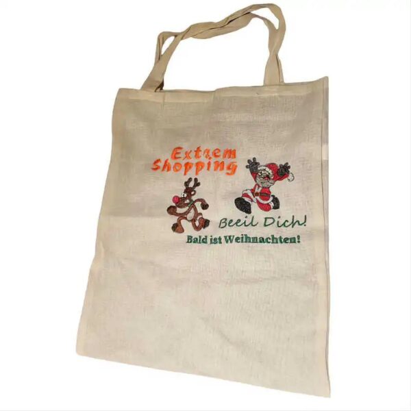 Stickdatei Running Elch und Nikolaus