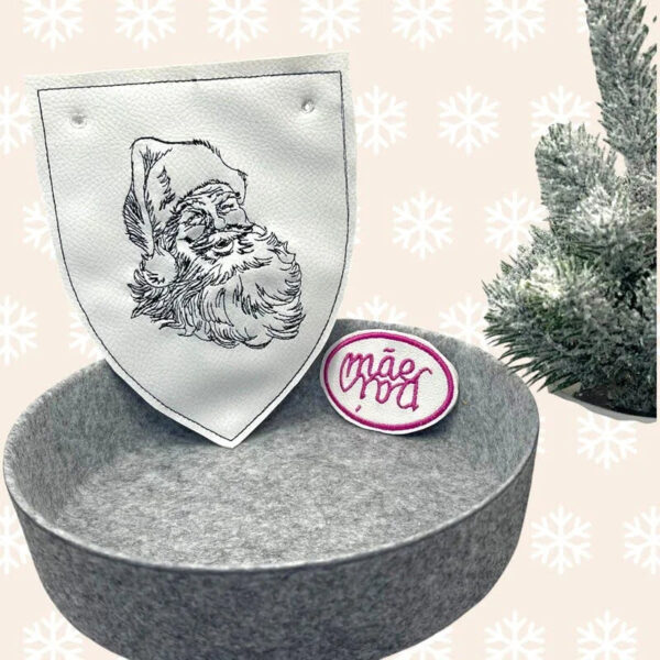 Stickdatei Santa Claus mit Schriftzügen