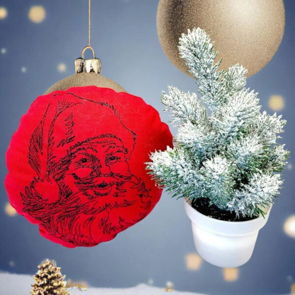 Stickdatei Santa Claus mit Schriftzügen