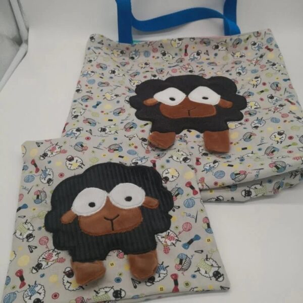 Stickdatei Schaf Applikation