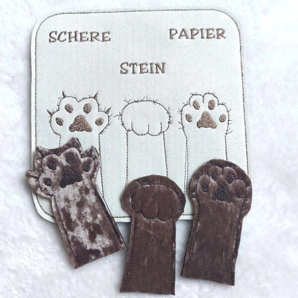 Stickdatei Schere Stein Papier