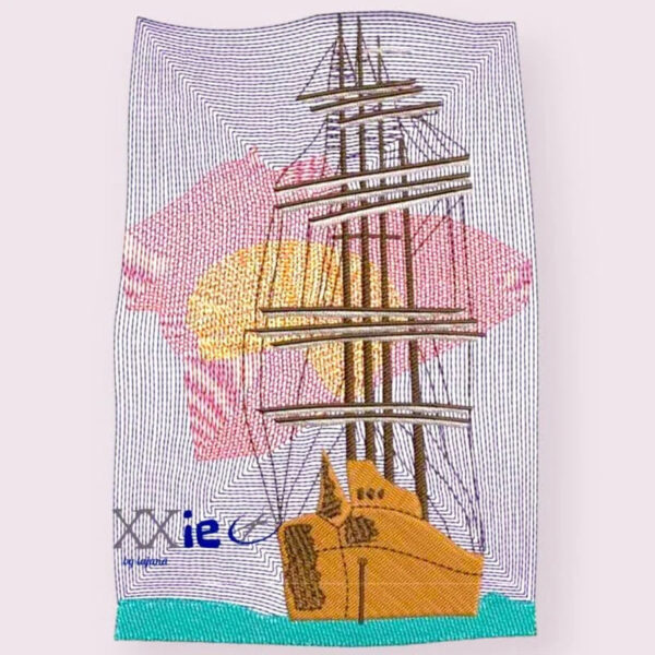 Stickdatei Schiff Segelschiff