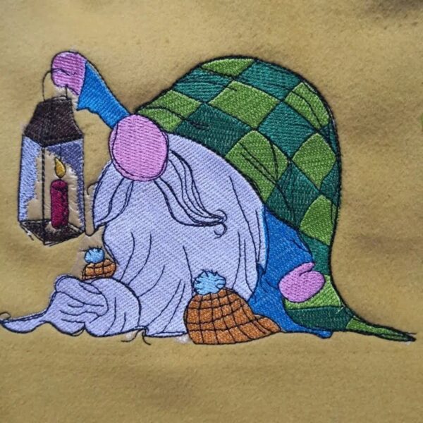 Stickdatei Schlaf- Wichtel mit Spruch