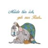 Stickdatei Schlaf- Wichtel mit Spruch