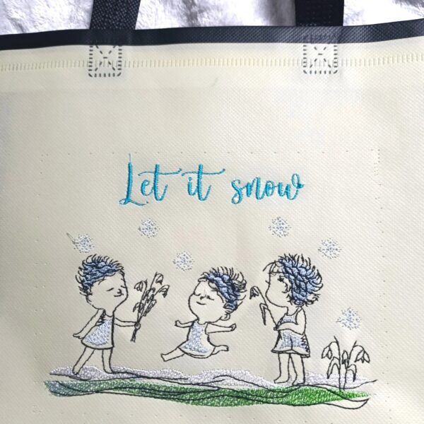 ITH Stickdatei Schneeflocken