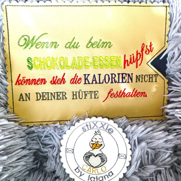 Schokoladen-Sprüche Stickdatei Mega Set | stiXXie