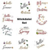 Stickdatei Schriftzüge Jahreszeiten