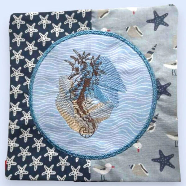 Stickdatei Seepferd Vintage