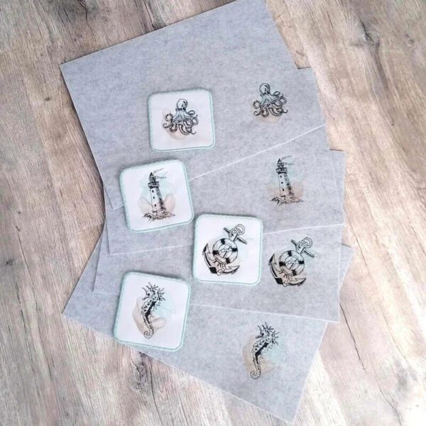 Stickdatei Seepferd Vintage