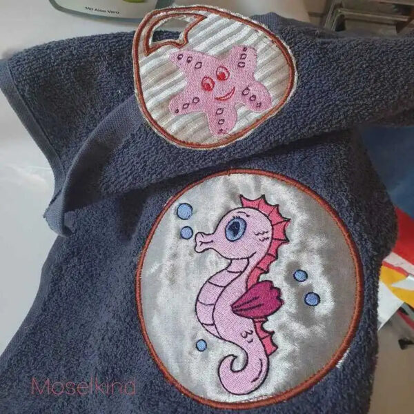 Stickdatei Seepferdchen Set