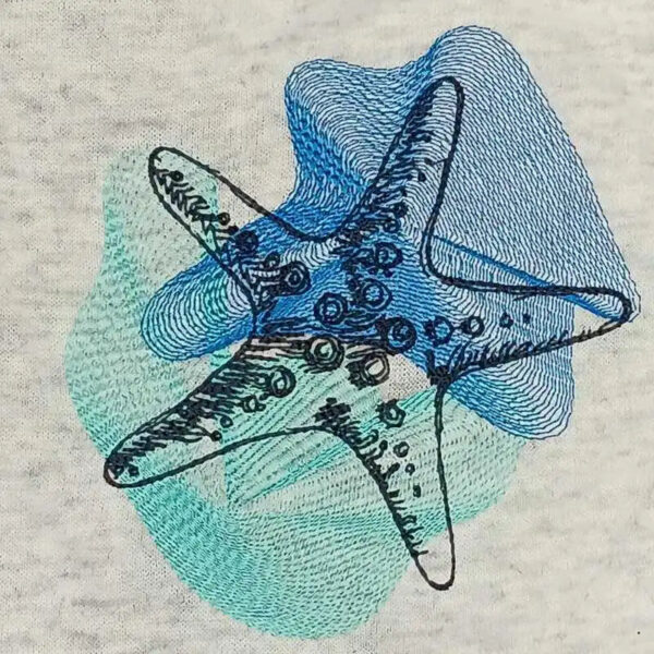 Stickdatei Seestern Vintage