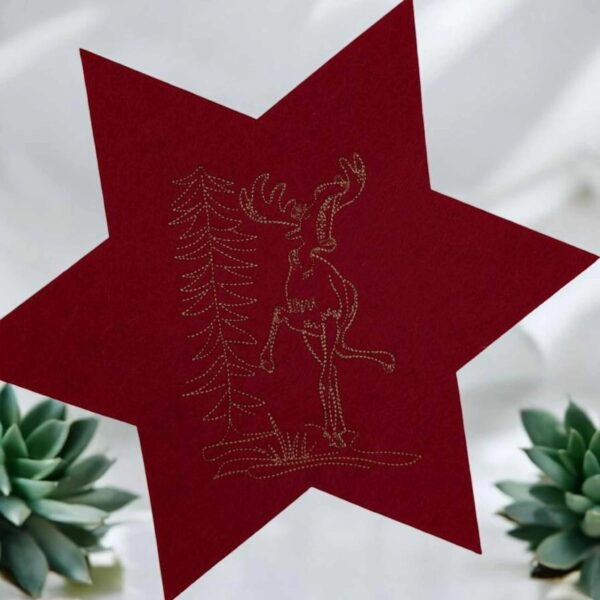 Stickdatei Singender und tanzender Elch