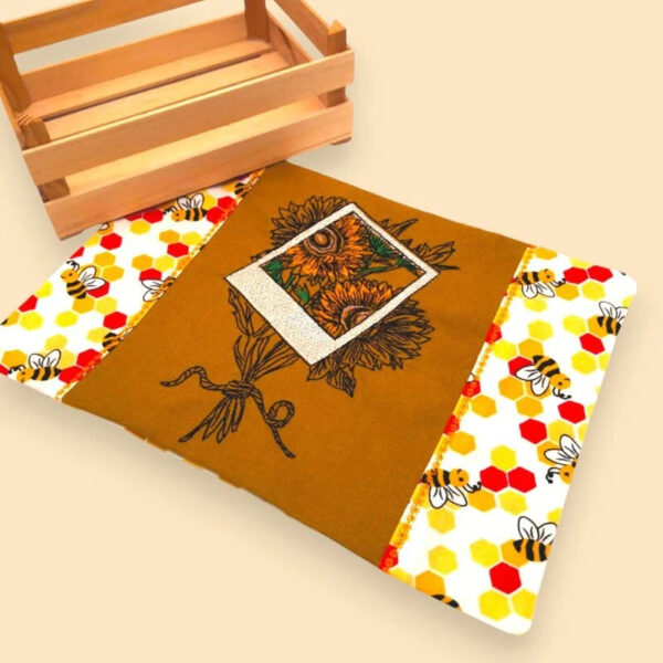 Stickdatei Polaroid Sonnenblume