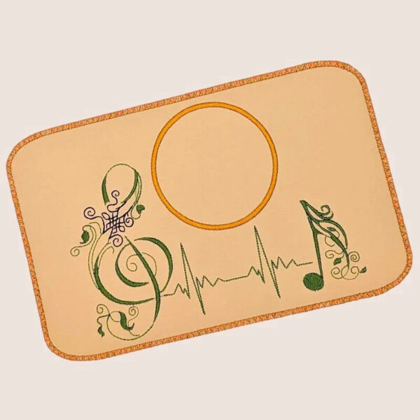 Stickdatei Spruch Musik ist Medizin