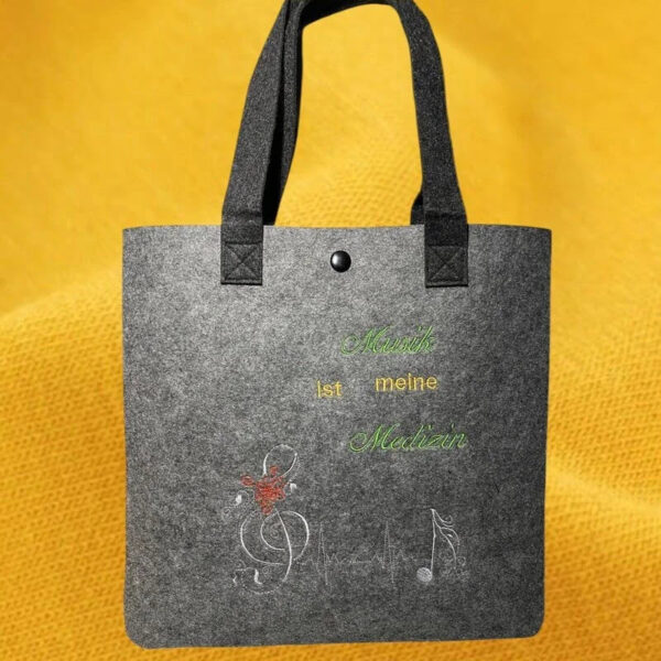 Stickdatei Spruch Musik ist Medizin