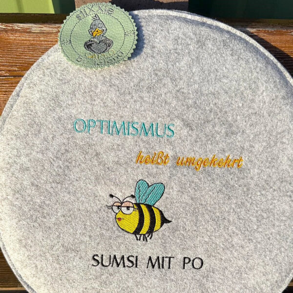 Stickdatei Spruch Sumsi mit Po