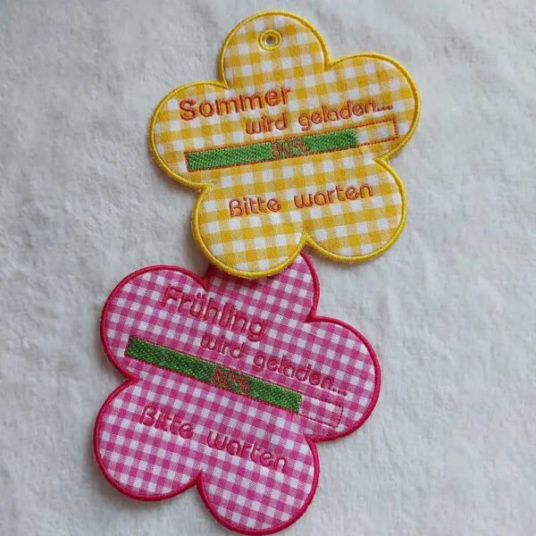 Stickdatei Spruch Wochenende wird geladen