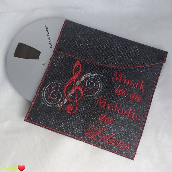 Stickdatei Sprüche Musik Notenschlüssel