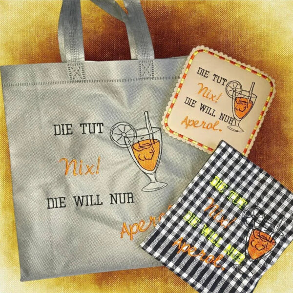 Stickdatei Sprüche Sommergetränke