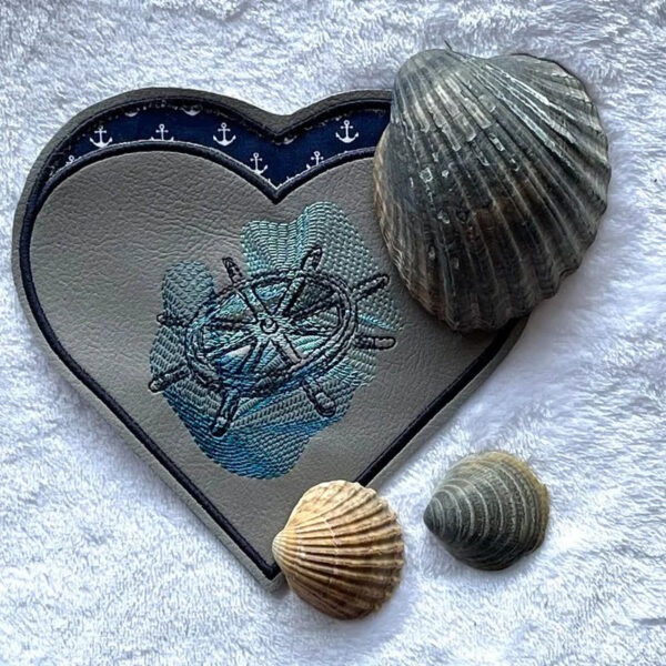 Stickdatei Steuerrad Vintage