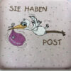 Stickdatei Storch-Post mit Spruch 🐣