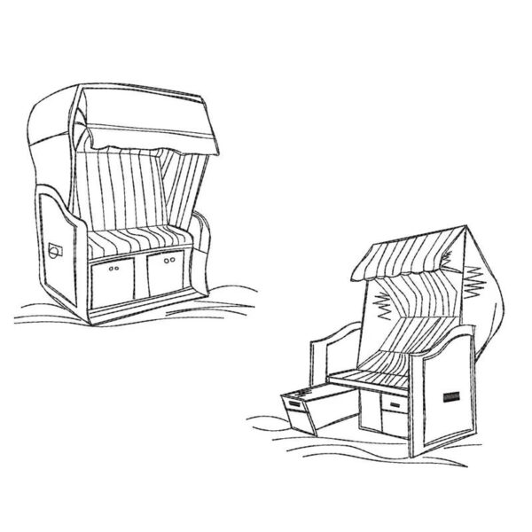 Stickdatei Strandkorb-Set