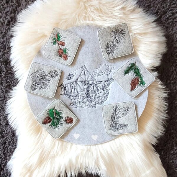 Stickdatei Tannenzapfen