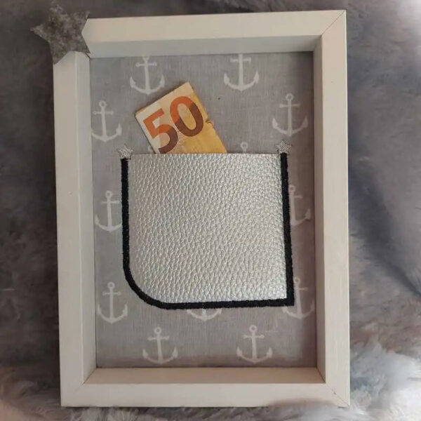 Stickdatei Taschenapplikation Blanko