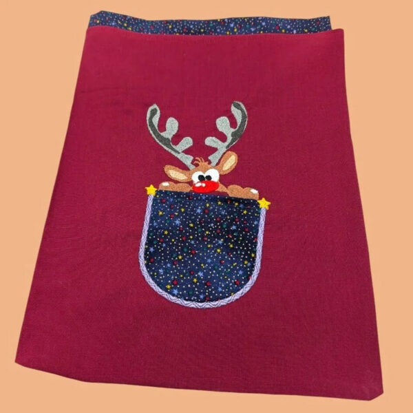 Stickdatei Taschenapplikation Blanko