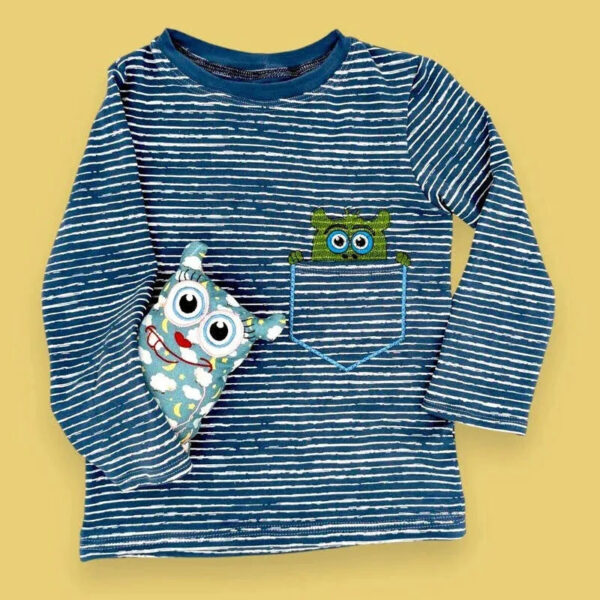 Stickdatei Taschenapplikation stiXXie Monster