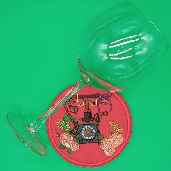 Stickdatei Telefon Vintage