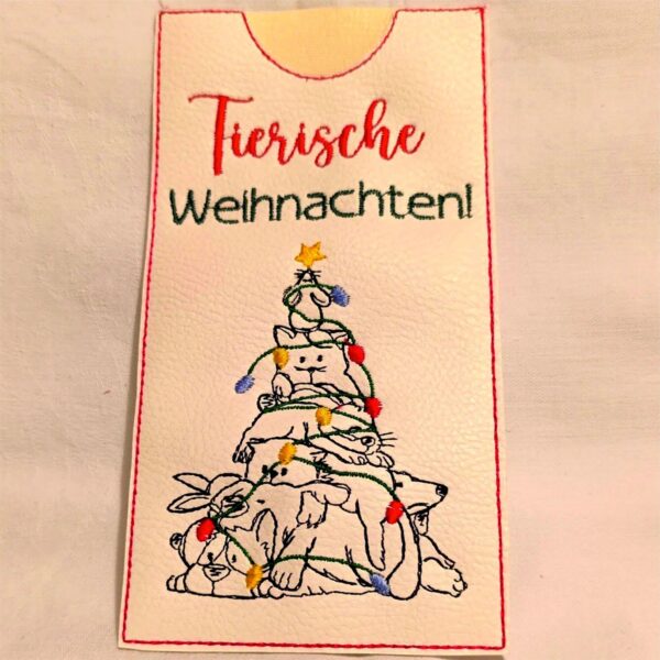 Stickdatei Weihnachten Tierisch - ITH