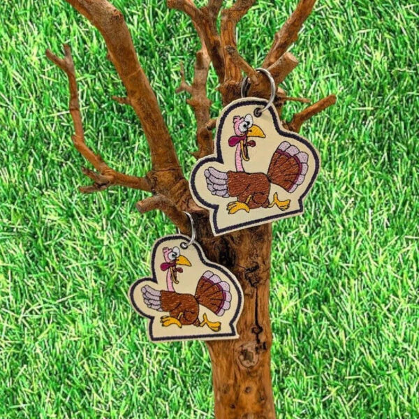 ITH Stickdatei Truthahn Fiete Anhänger