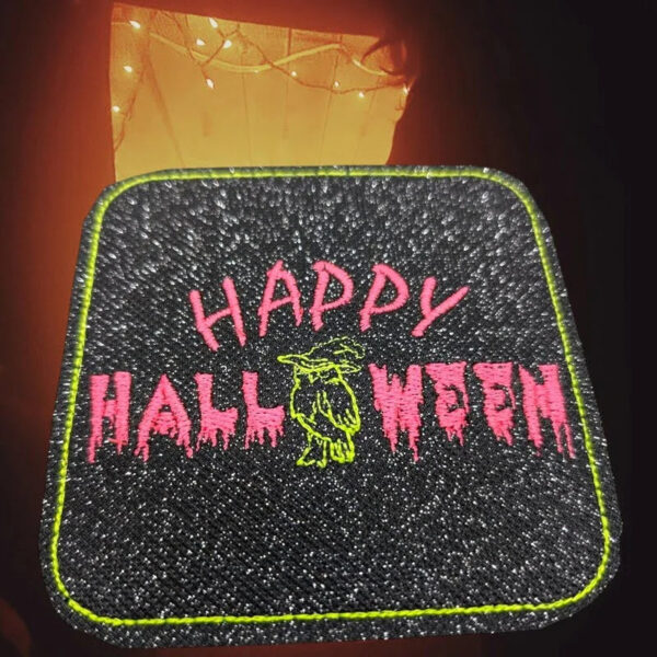 ITH Stickdatei Untersetzer einfach eckig Blanko