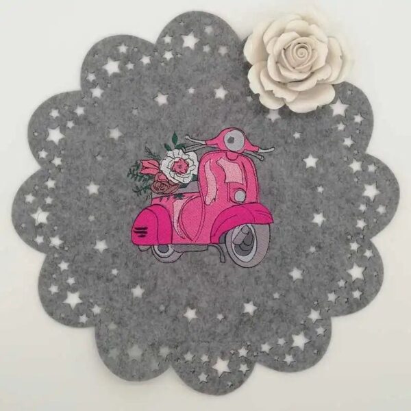 Stickdatei Vespa Vintage