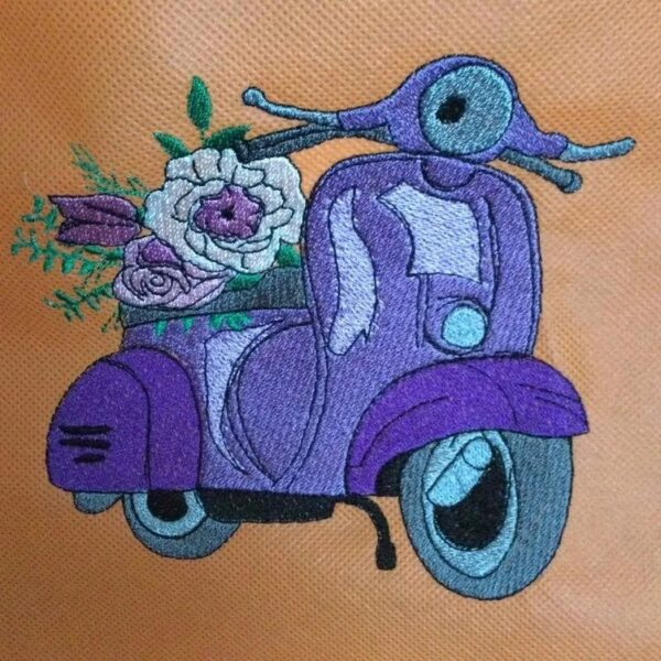 Stickdatei Vespa Vintage