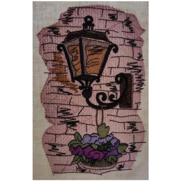 Stickdatei Laterne Vintage