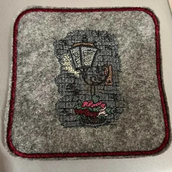 Stickdatei Laterne Vintage