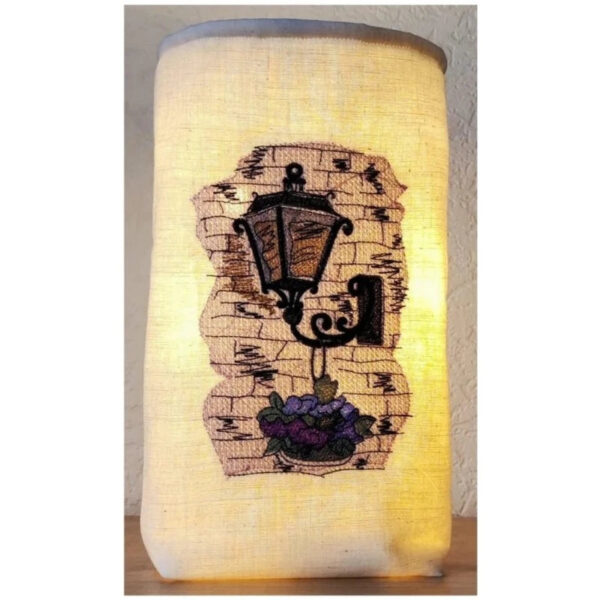 Stickdatei Laterne Vintage