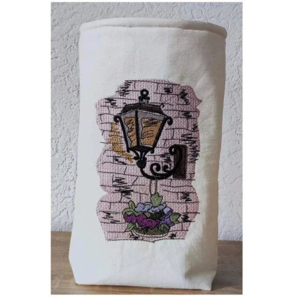 Stickdatei Laterne Vintage