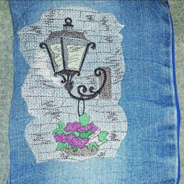 Stickdatei Laterne Vintage