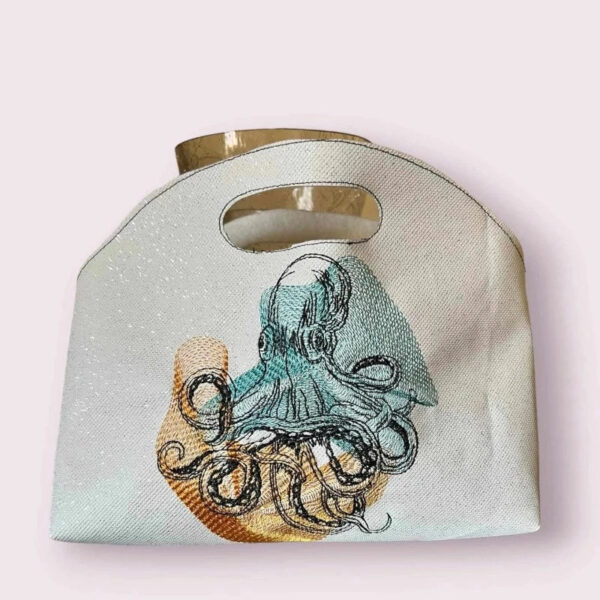 Stickdatei Oktopus Vintage