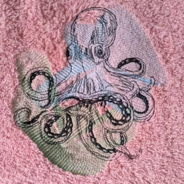 Stickdatei Oktopus Vintage