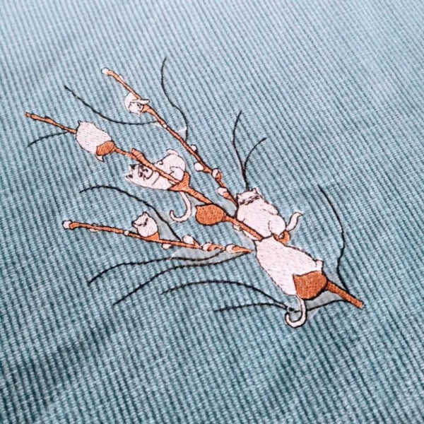 Stickdatei Weidenkätzchen