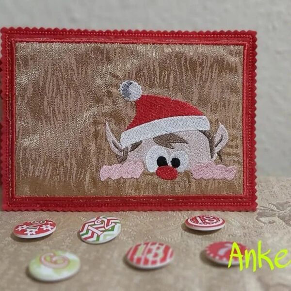 Stickdatei Weihnachten Weihnachtself