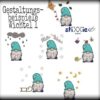 Stickdatei Wichtel Baukasten Set DoodleApplikation 🧝 13 Dateien für alle Jahreszeiten